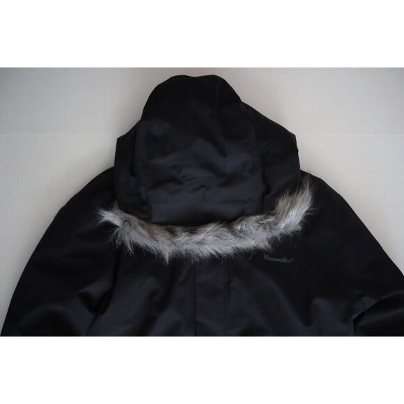 Moosejaw 7726050 Women's Sz L Black Down Waterproof Hooded Parka Jacket - Picture 9 of 16